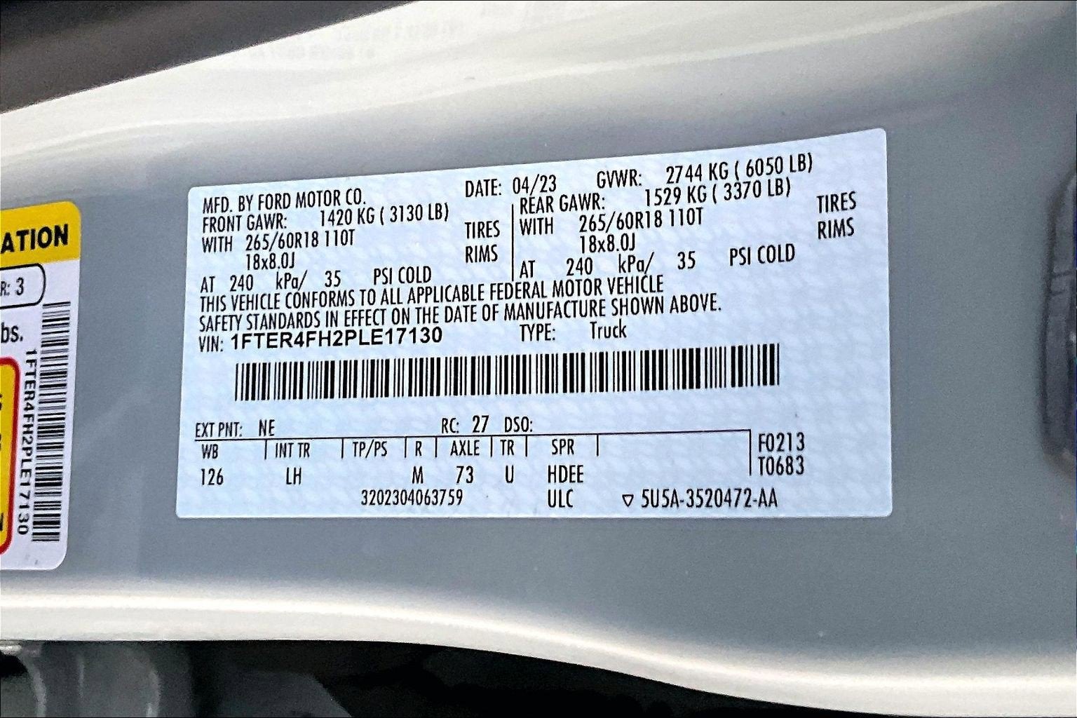 2023 Ford Ranger 4WD