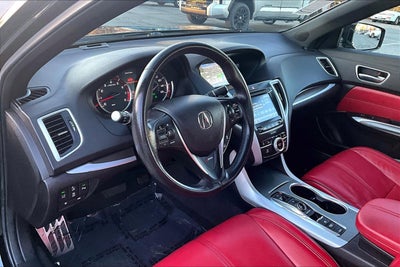 2019 Acura TLX w/A-Spec Pkg Red Leather