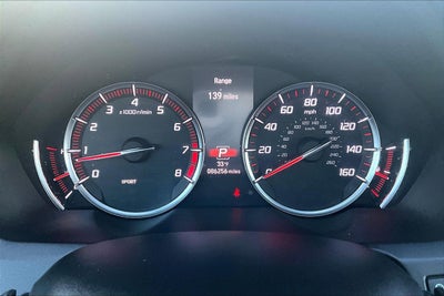 2019 Acura TLX w/A-Spec Pkg Red Leather