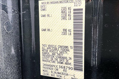 2018 Nissan Maxima Platinum