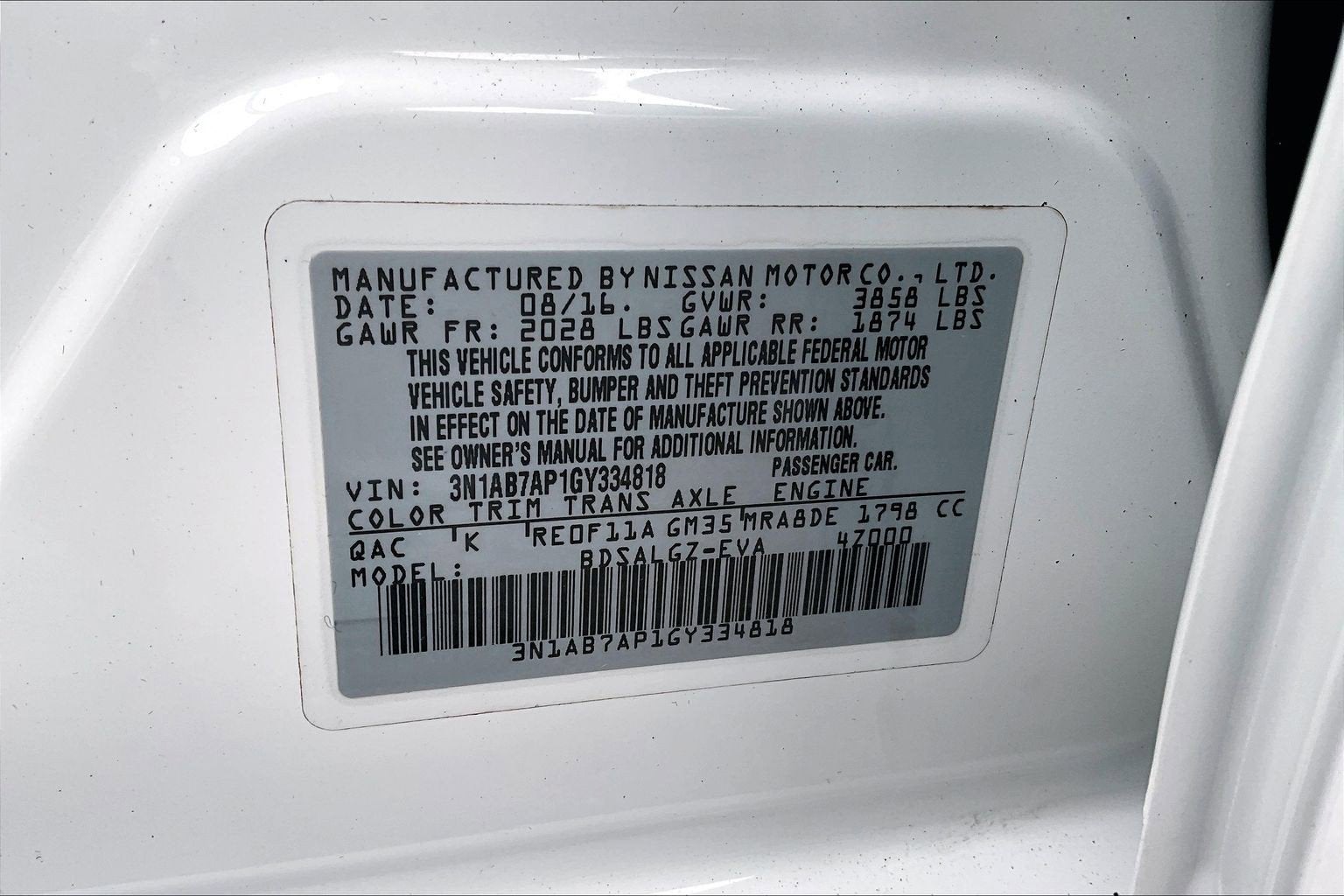 2016 Nissan Sentra SL