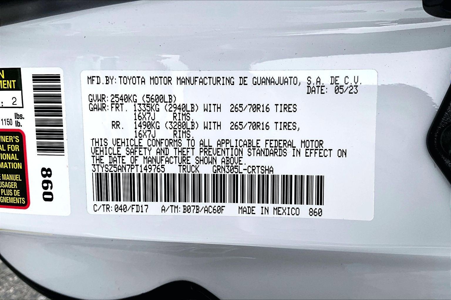 2023 Toyota Tacoma 4WD TRD Off Road