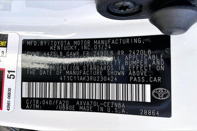 2024 Toyota Camry LE