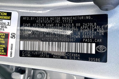 2023 Toyota Camry Hybrid LE