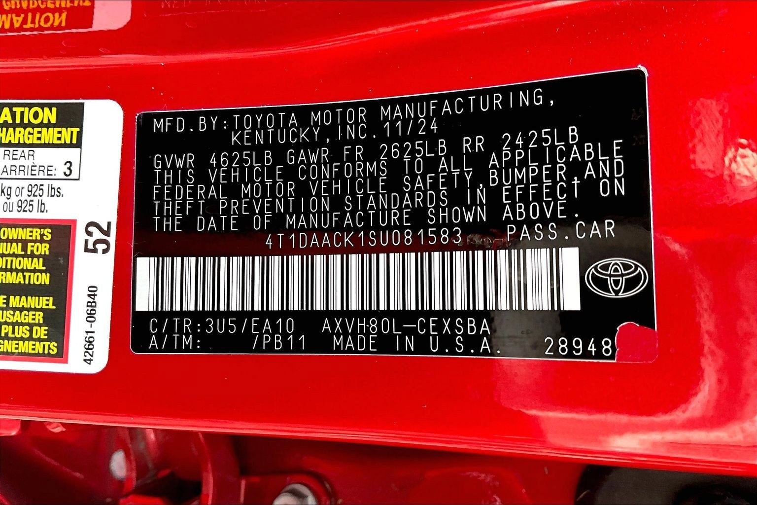 2025 Toyota Camry SE