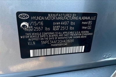 2016 Hyundai Sonata 2.4L Sport