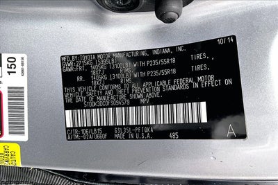 2015 Toyota Sienna Ltd Premium