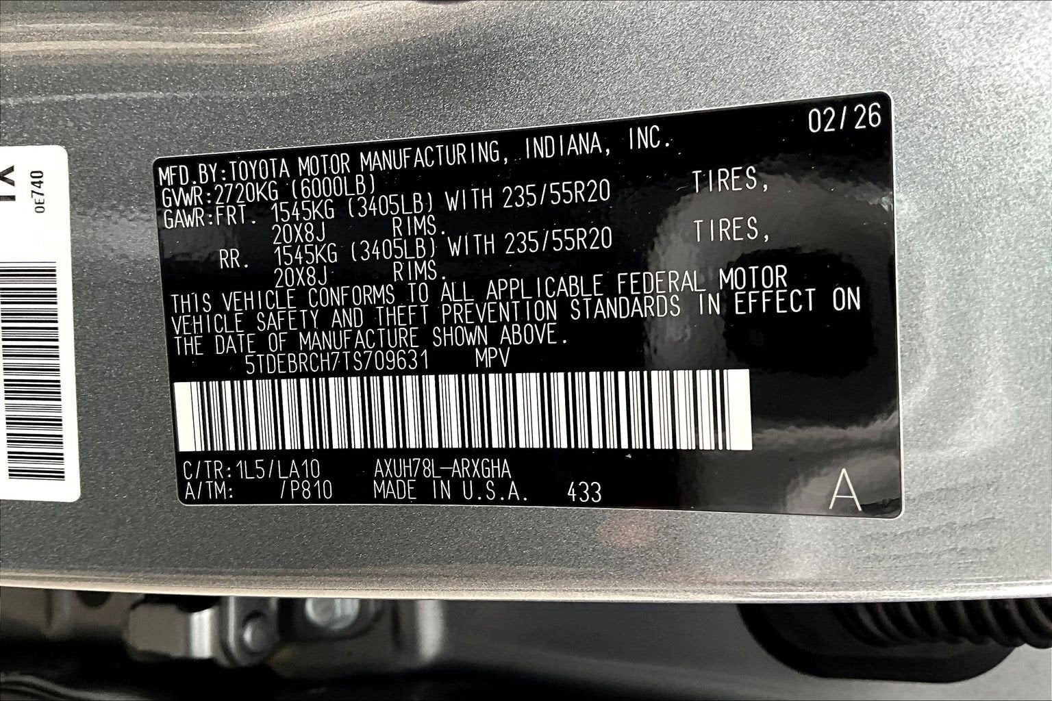 2026 Toyota Highlander Hybrid Platinum