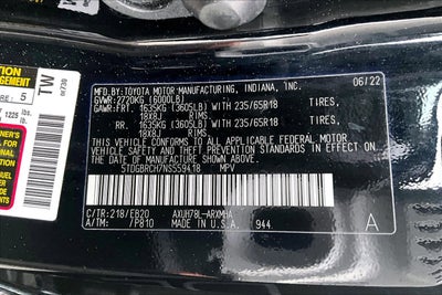 2022 Toyota Highlander Hybrid XLE