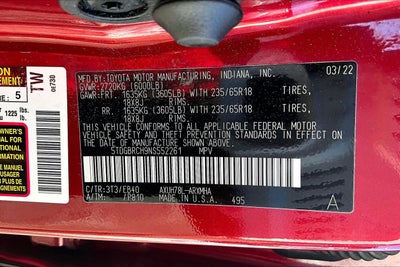 2022 Toyota Highlander Hybrid XLE