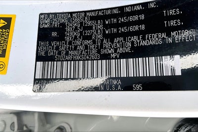 2019 Toyota Highlander LE