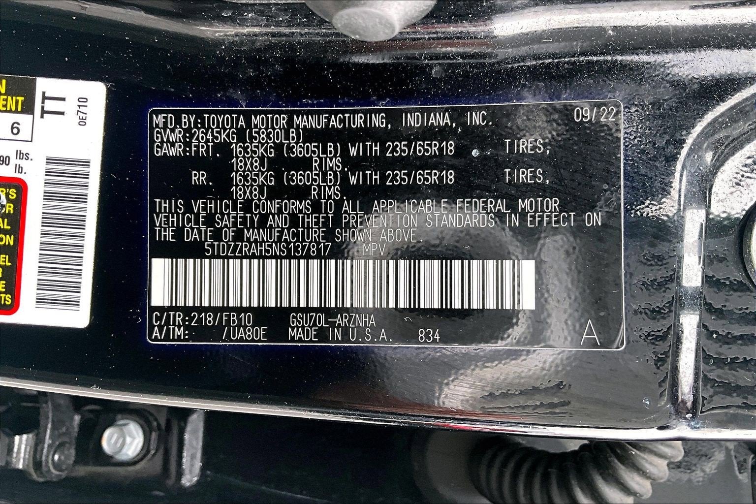 2022 Toyota Highlander LE