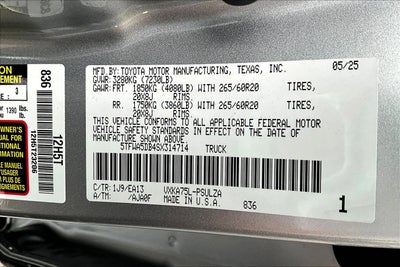 2025 Toyota Tundra 4WD Limited