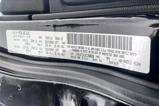 2019 Jeep Grand Cherokee Overland