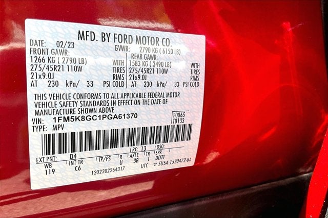 2023 Ford Explorer ST PANORAMA ROOF HIGH PKG