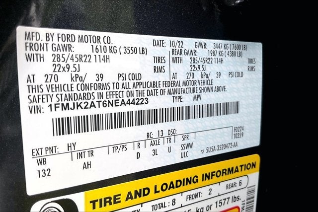 2022 Ford Expedition Max Limited STEALTH PERFORMANCE PACKAGE