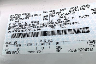 2016 Ford F-150 XLT