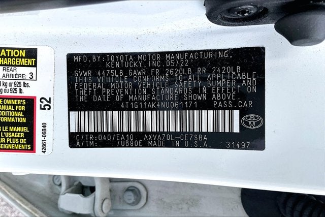 2022 Toyota Camry Base