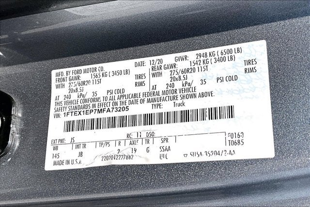 2021 Ford F-150 XL
