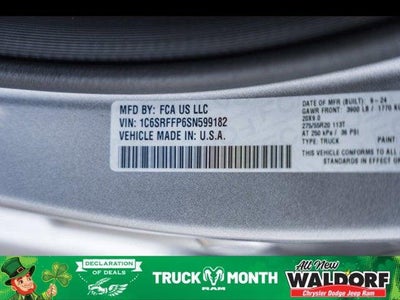 2025 RAM Ram 1500 RAM 1500 BIG HORN CREW CAB 4X4 5'7' BOX