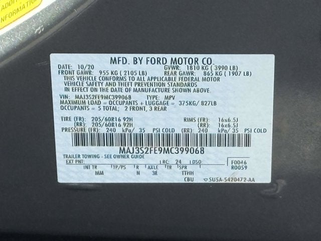 2021 Ford EcoSport S