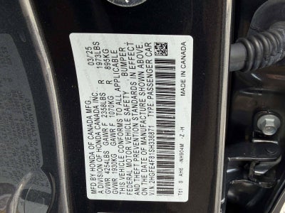 2025 Honda Civic Sedan Hybrid Sport