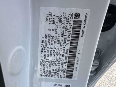 2026 Honda Civic Sedan Hybrid Sport