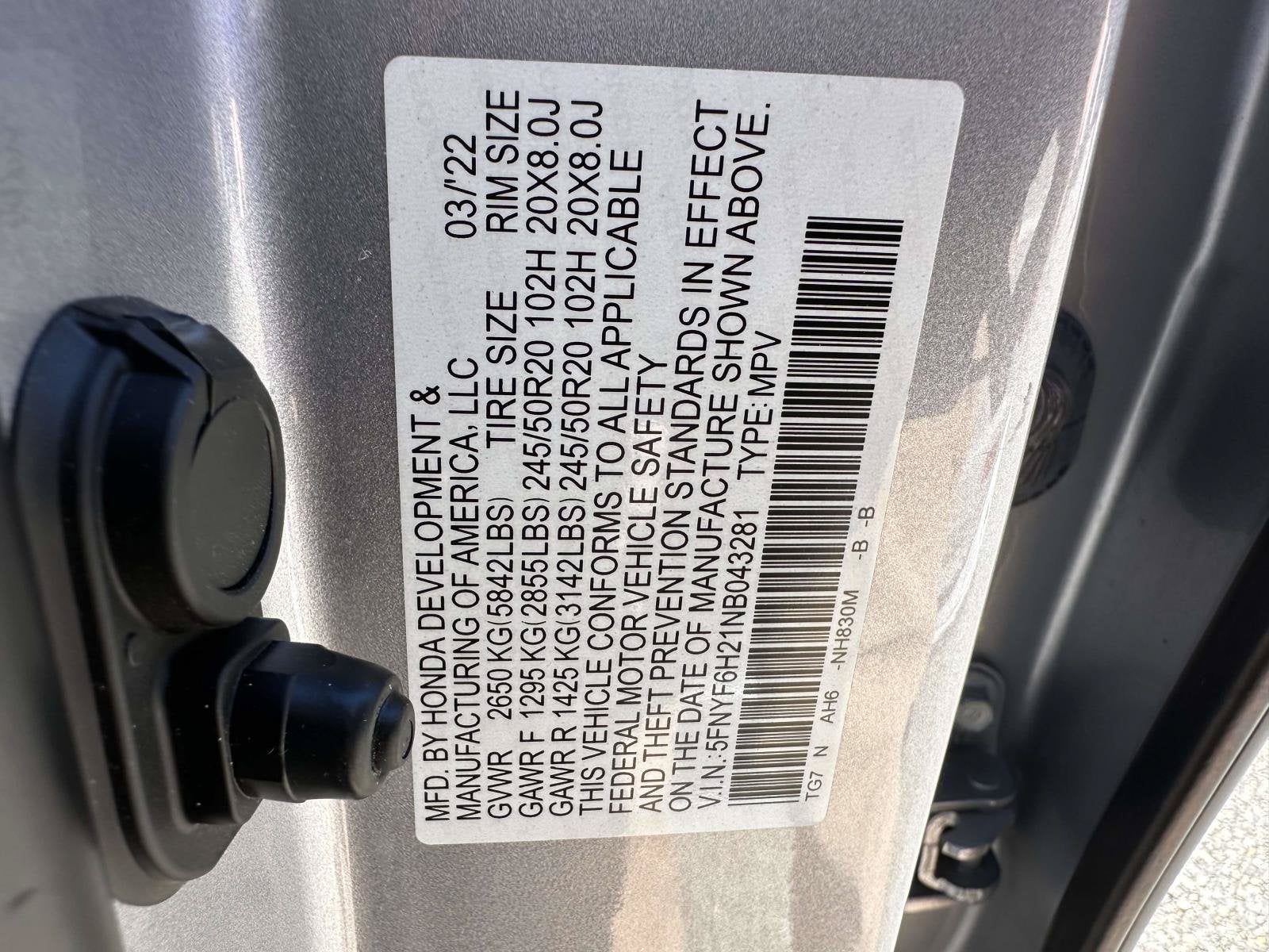 2022 Honda Pilot Special Edition
