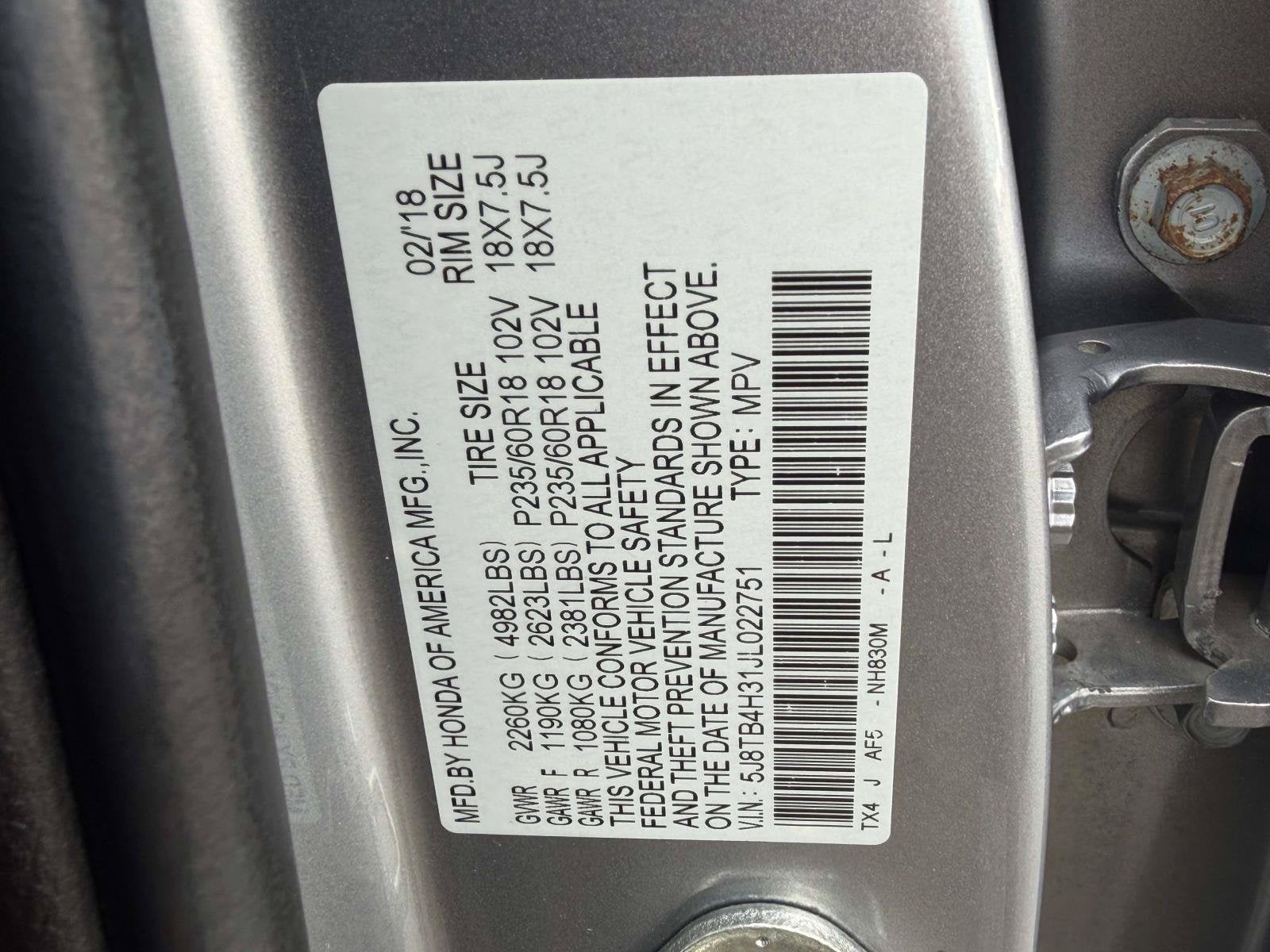 2018 Acura RDX Base