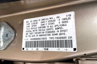 2005 Honda Accord EX-L