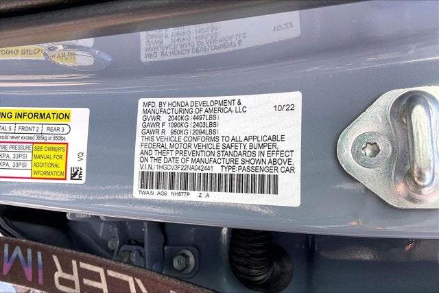2022 Honda Accord Sport