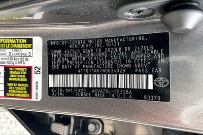 2022 Toyota Camry SE