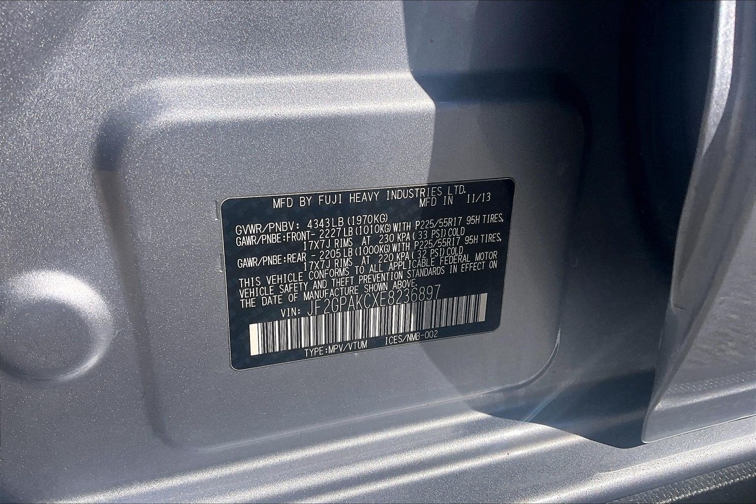 2014 Subaru XV CrossTrek Limited