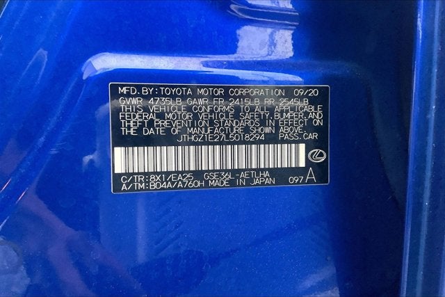 2020 Lexus IS 350 IS 350 F SPORT