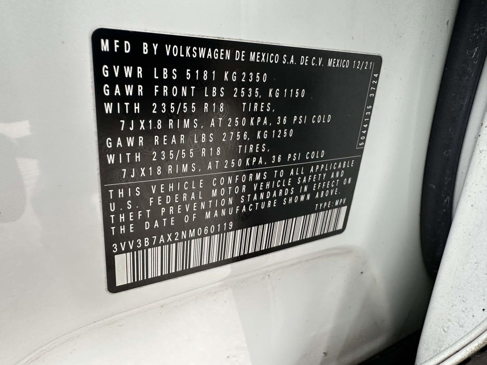 2022 Volkswagen Tiguan SE