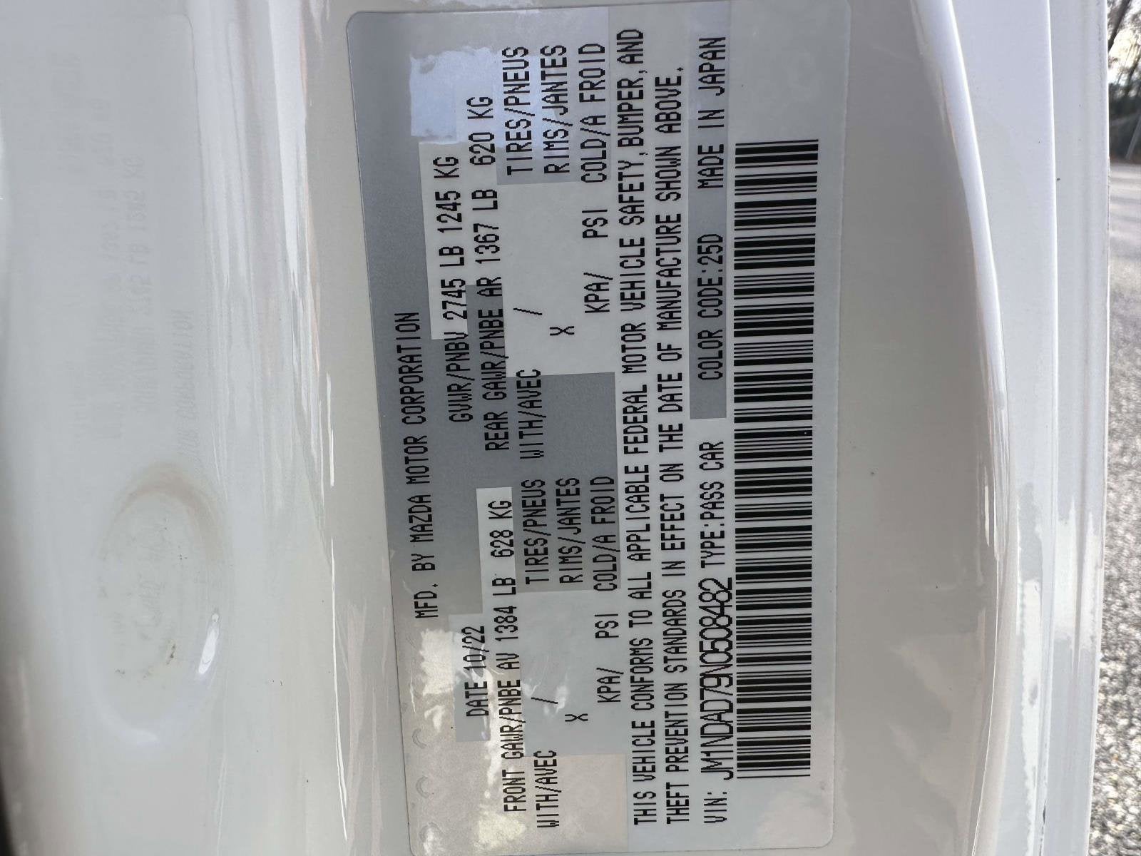 2022 Mazda Mazda MX-5 Miata Grand Touring