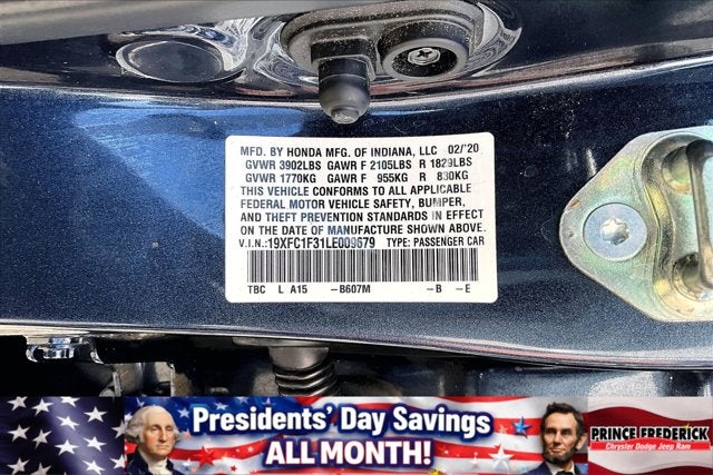 2020 Honda Civic Sedan EX