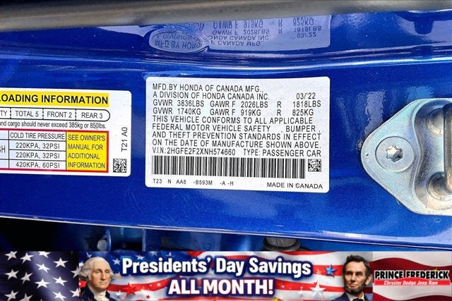 2022 Honda Civic Sedan LX