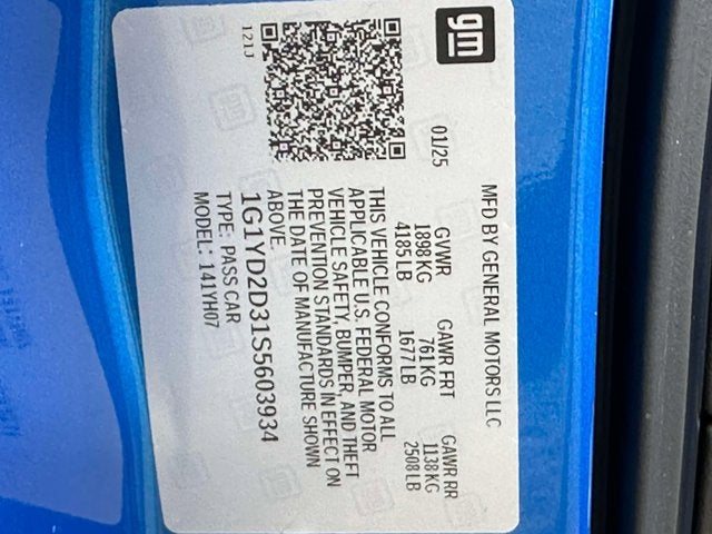 2025 Chevrolet Corvette 1LZ