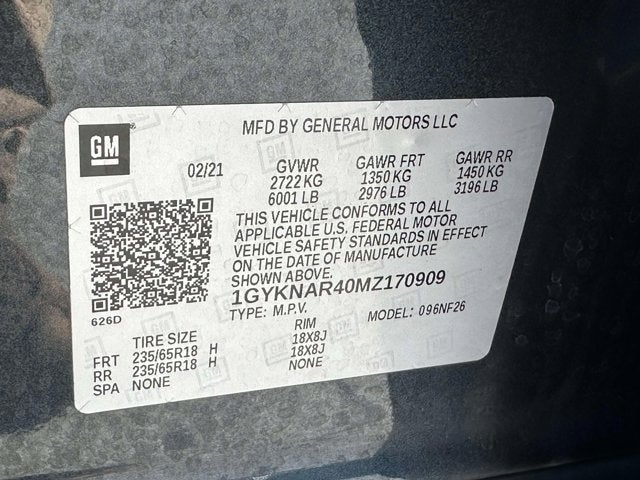 2021 Cadillac XT5 FWD Luxury