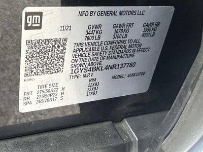 2022 Cadillac Escalade Premium Luxury