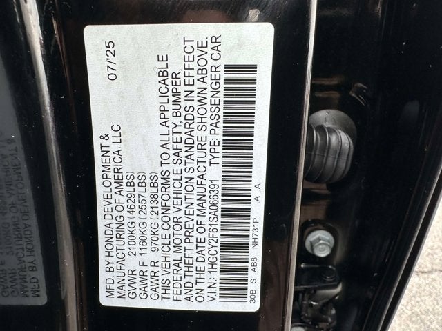 2025 Honda Accord Hybrid EX-L