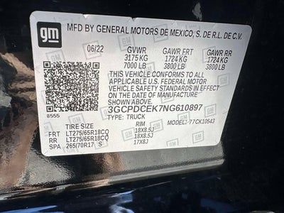 2022 Chevrolet Silverado 1500 Custom Trail Boss