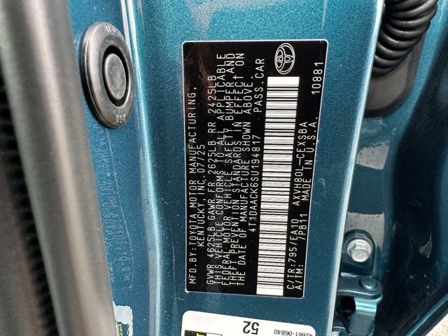 2025 Toyota Camry Base