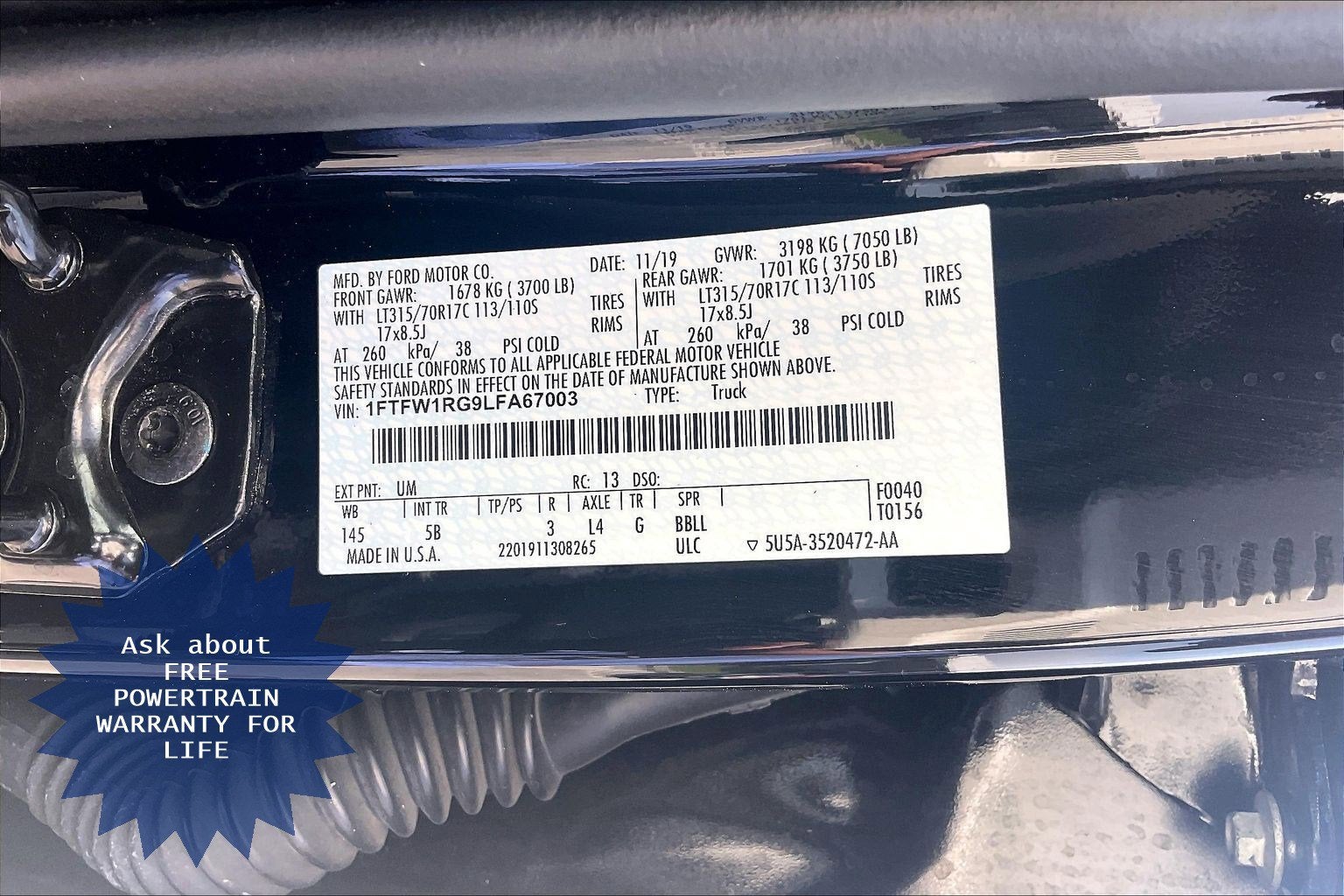2020 Ford F-150 Raptor