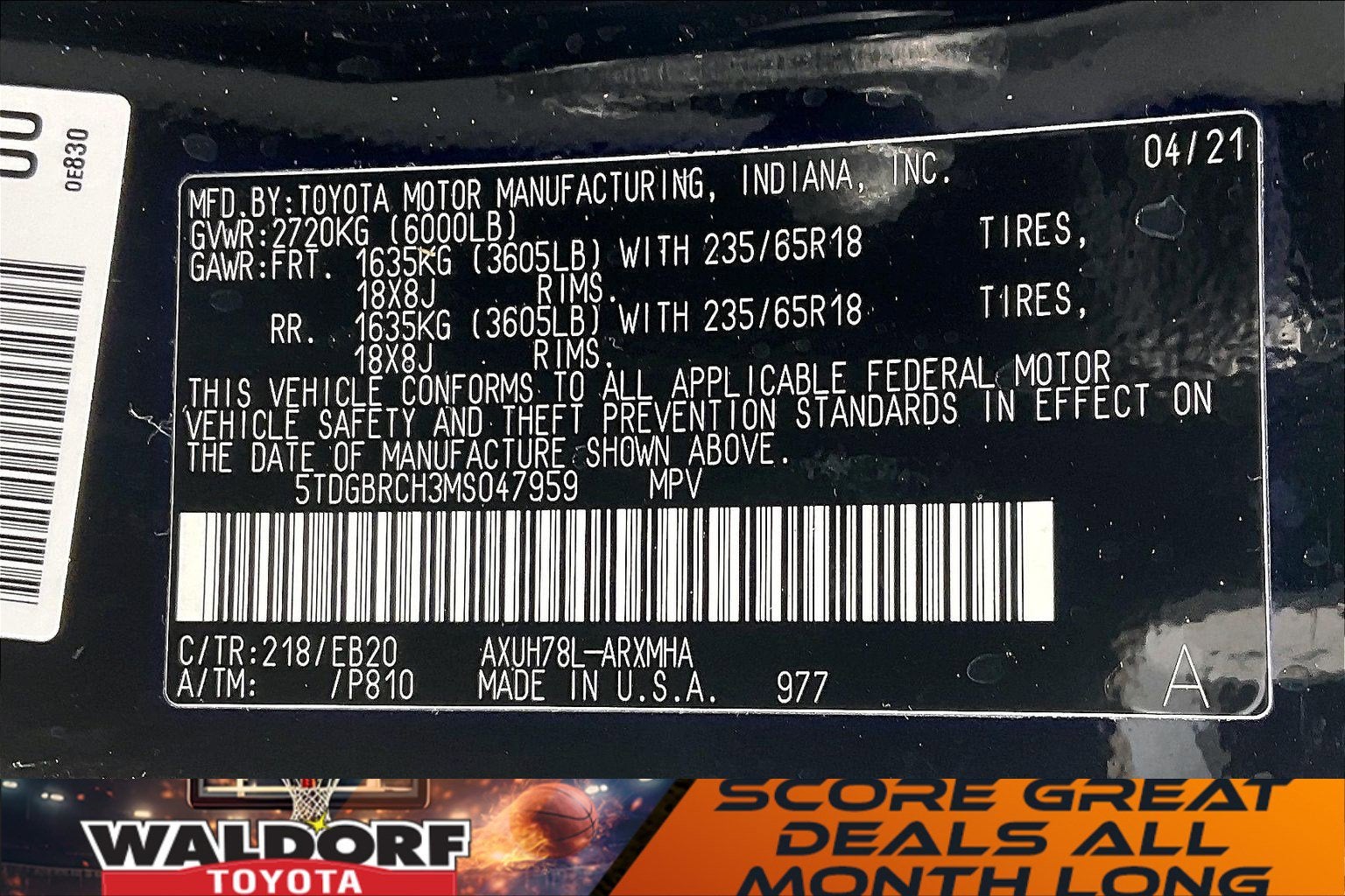 2021 Toyota Highlander Hybrid XLE