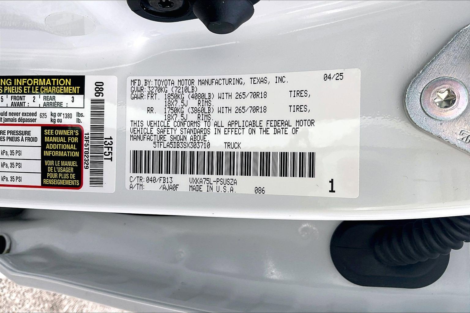 2025 Toyota Tundra SR5