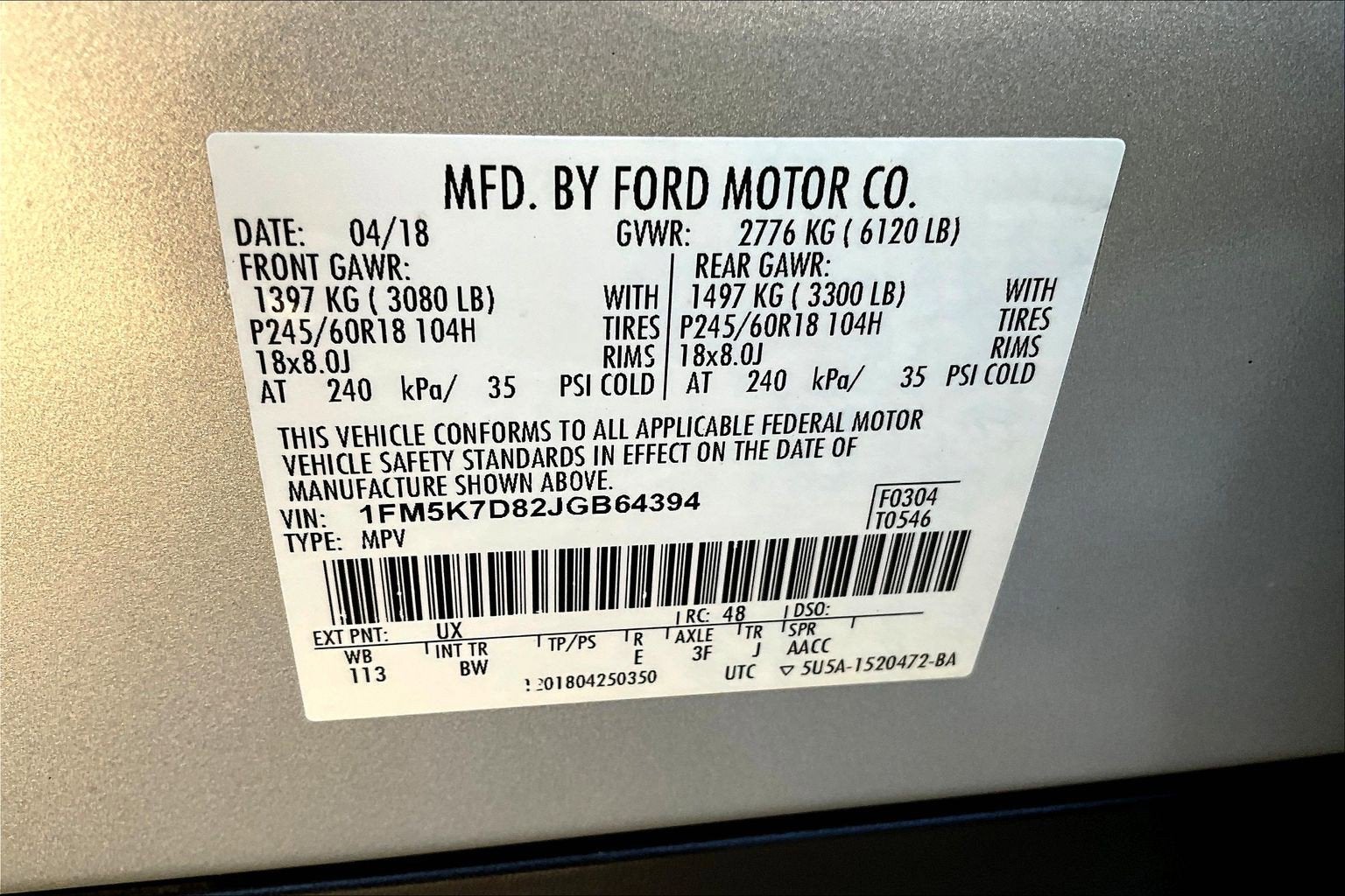 2018 Ford Explorer XLT