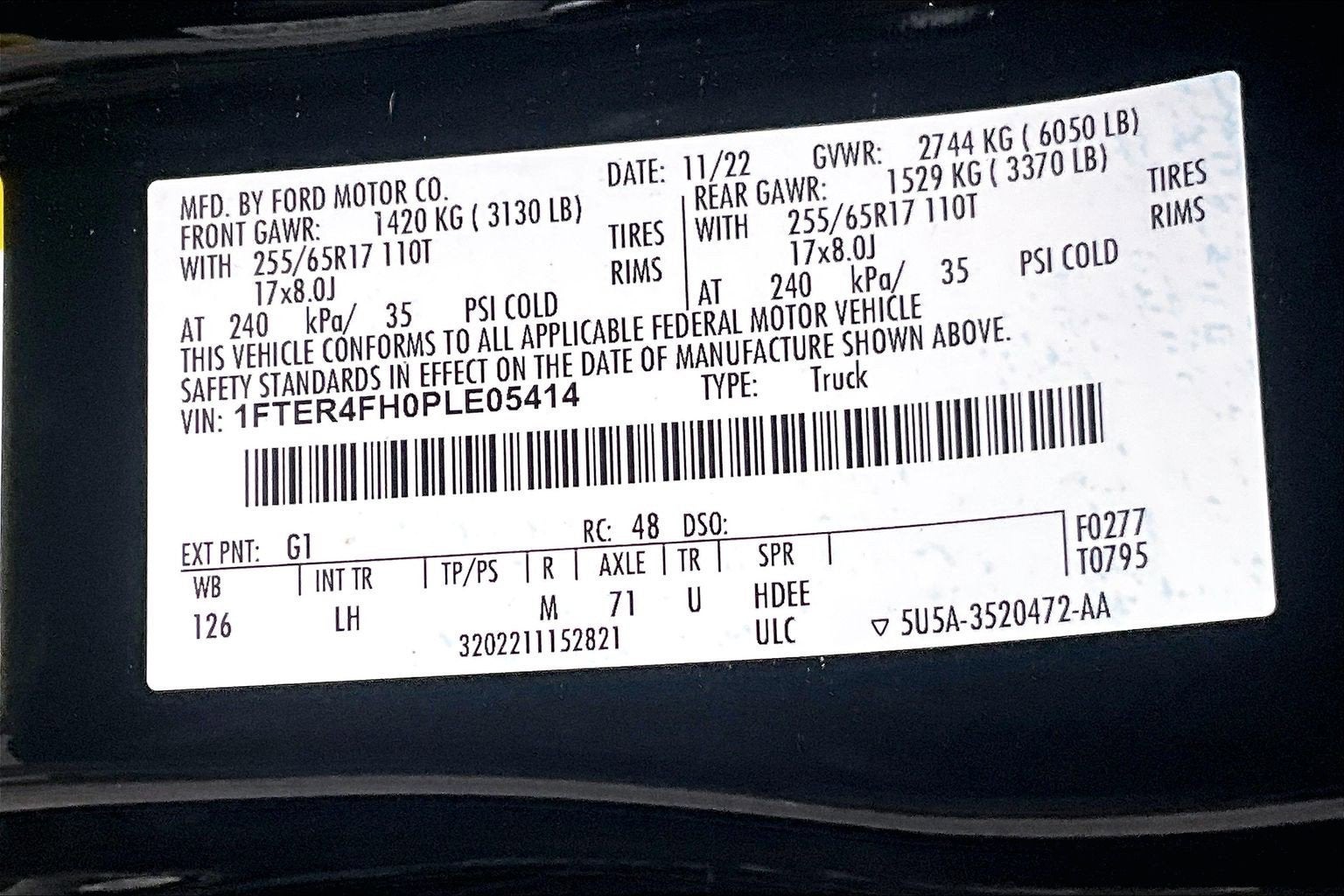 2023 Ford Ranger 4WD XLT SPORT