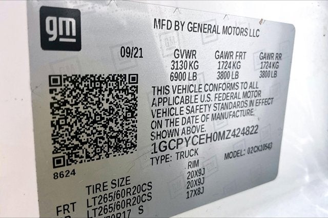 2021 Chevrolet Silverado 1500 Custom Trail Boss